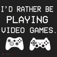 I'd Rather Be Playing Video Games Golf Towel thumb 3