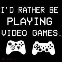 I'd Rather Be Playing Video Games Women's Long Sleeve Shirt thumb 2