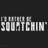 I'd Rather be Squatchin Golf Towel thumb 3