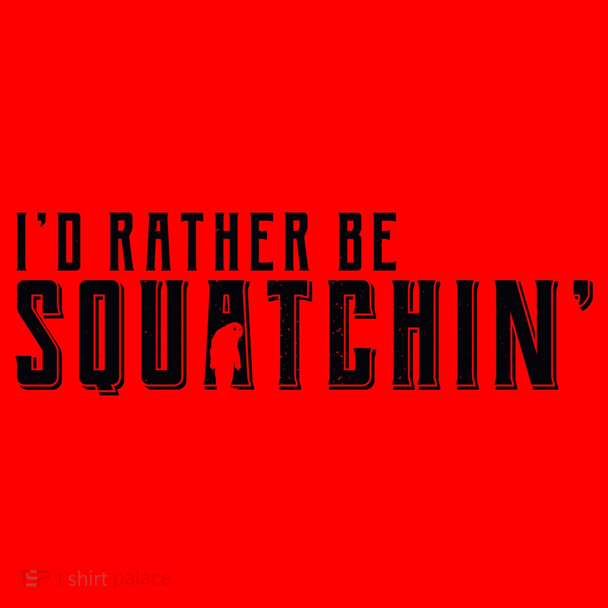 I'd Rather be Squatchin Santa Hat