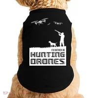I'd Rather Hunting Drones Doggie Tank thumb 0