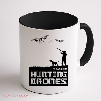 I'd Rather Hunting Drones Coffee Mug back