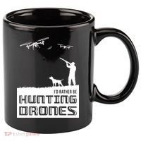 I'd Rather Hunting Drones 11oz C Handle Ceramic Mug thumb 0