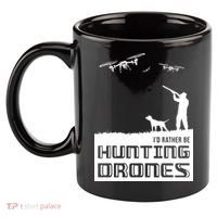 I'd Rather Hunting Drones 11oz C Handle Ceramic Mug thumb 2