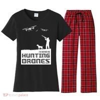 I'd Rather Hunting Drones Women's Flannel Pajama Set thumb 0