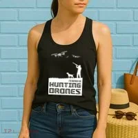 I'd Rather Hunting Drones Women's Tank Top thumb 2