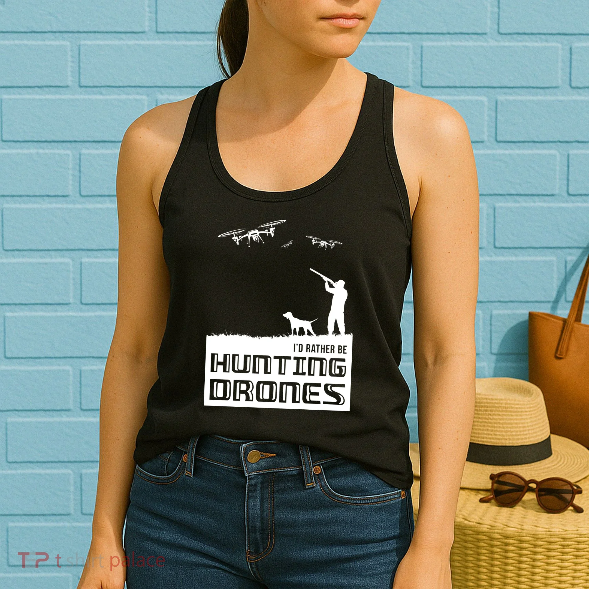 I'd Rather Hunting Drones Women's Tank Top