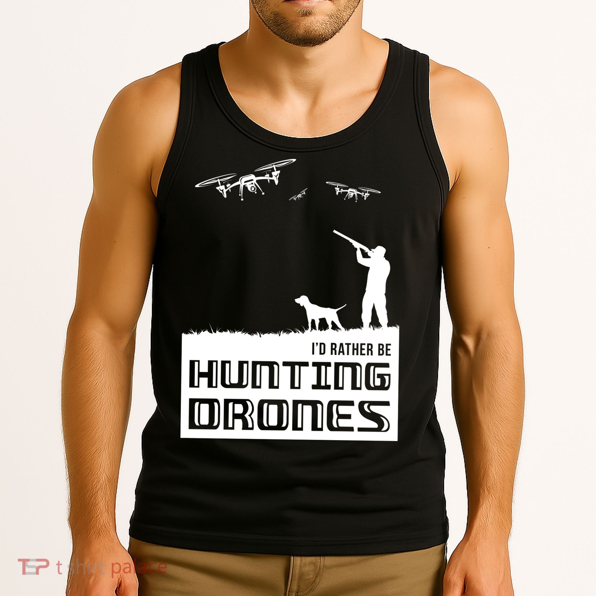 I'd Rather Hunting Drones Tank Top