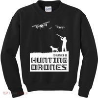 I'd Rather Hunting Drones Kids Sweatshirt thumb 0
