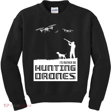 I'd Rather Hunting Drones Kids Sweatshirt