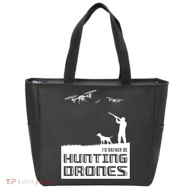 I'd Rather Hunting Drones Tote Bag