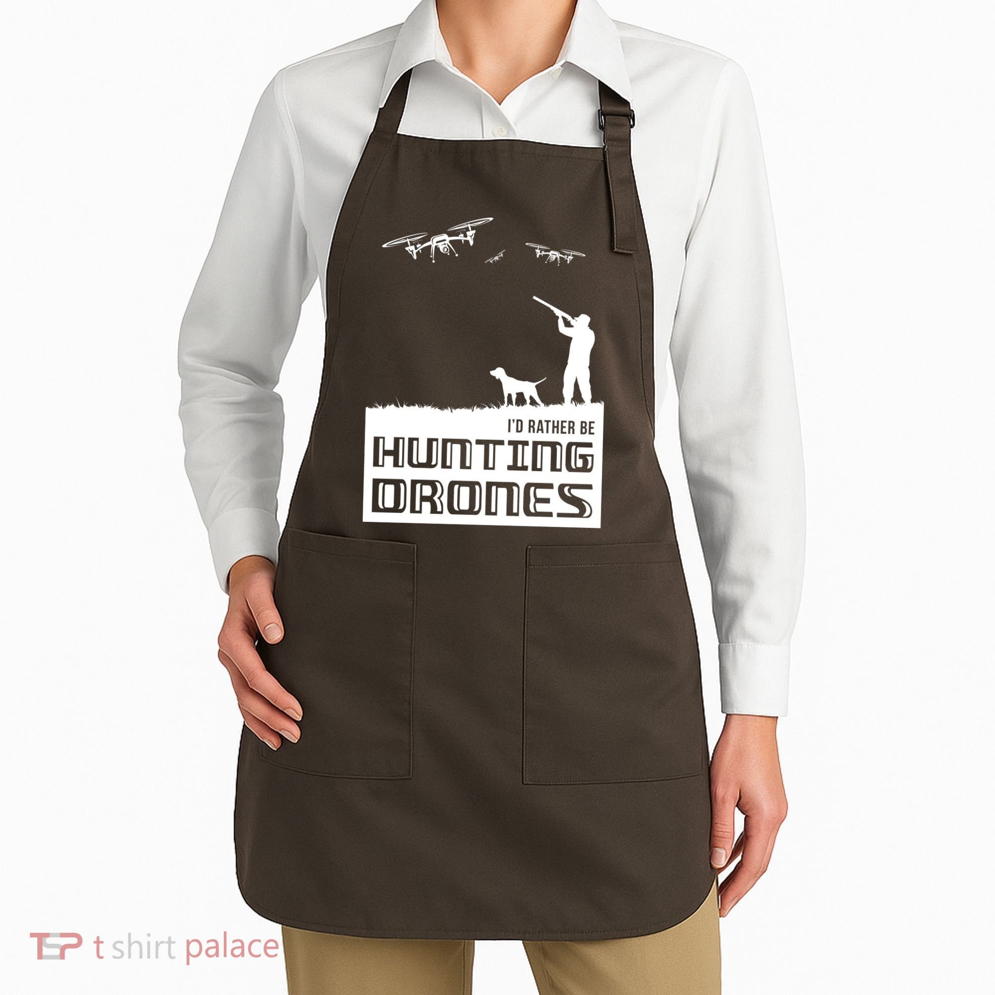 I'd Rather Hunting Drones Apron
