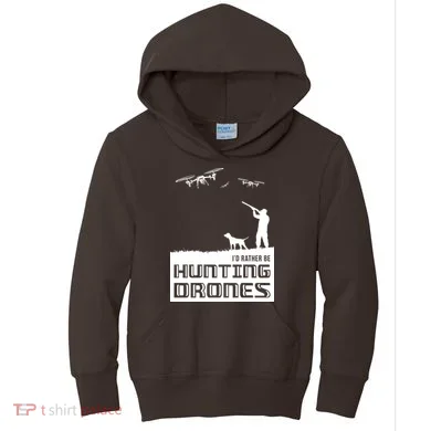 I'd Rather Hunting Drones Kids Hoodie