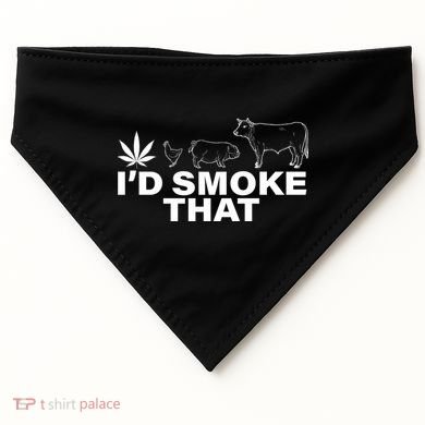 I'd Smoke That Pot Head Marijuana USA-Made Doggie Bandana