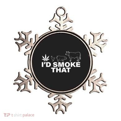 I'd Smoke That Pot Head Marijuana Ornament