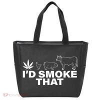 I'd Smoke That Pot Head Marijuana Tote Bag thumb 0
