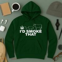 I'd Smoke That Pot Head Marijuana Hoodie thumb 3