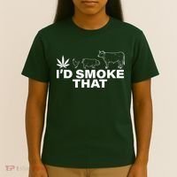 I'd Smoke That Pot Head Marijuana T-Shirt thumb 4