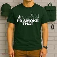I'd Smoke That Pot Head Marijuana T-Shirt thumb 6