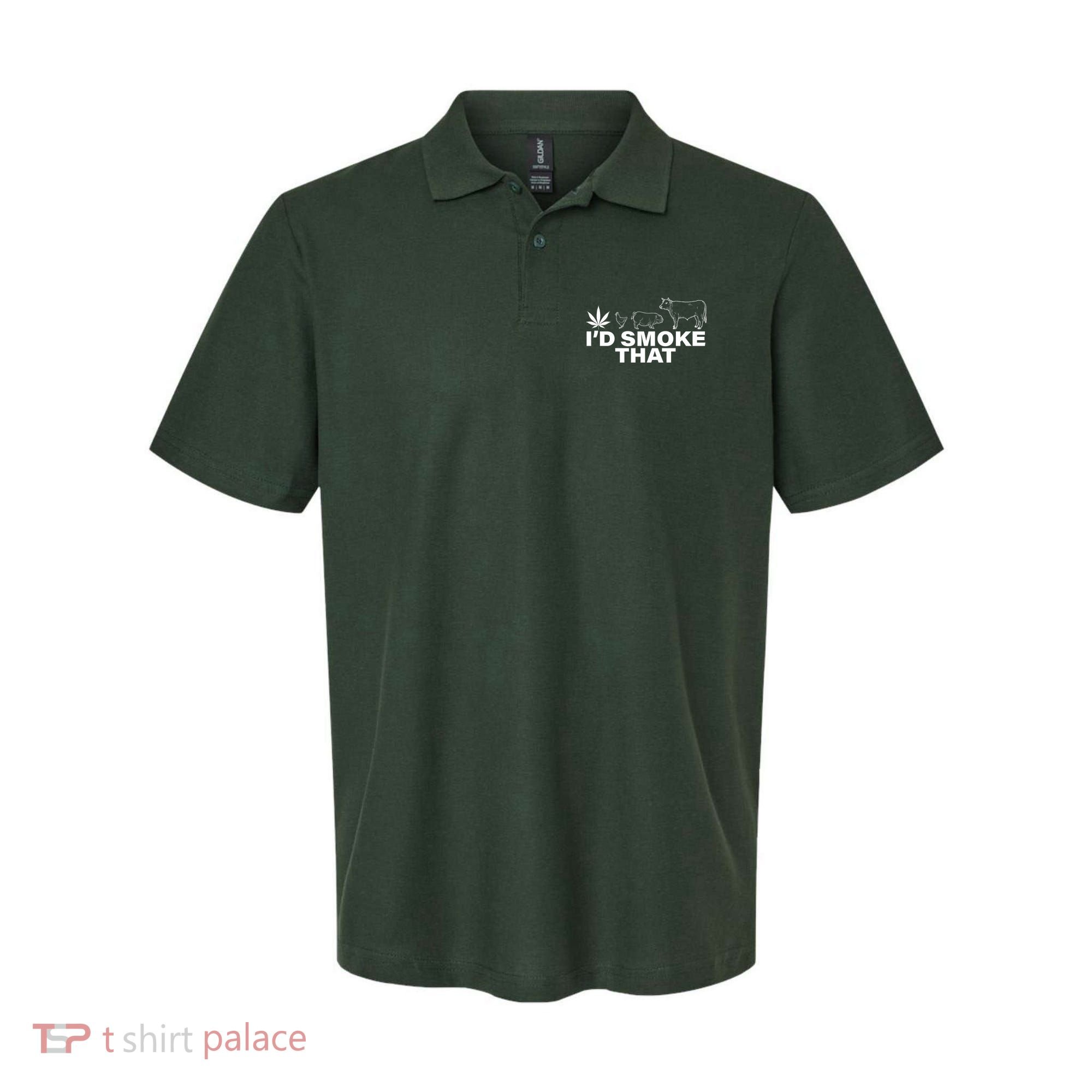I'd Smoke That Pot Head Marijuana Polo