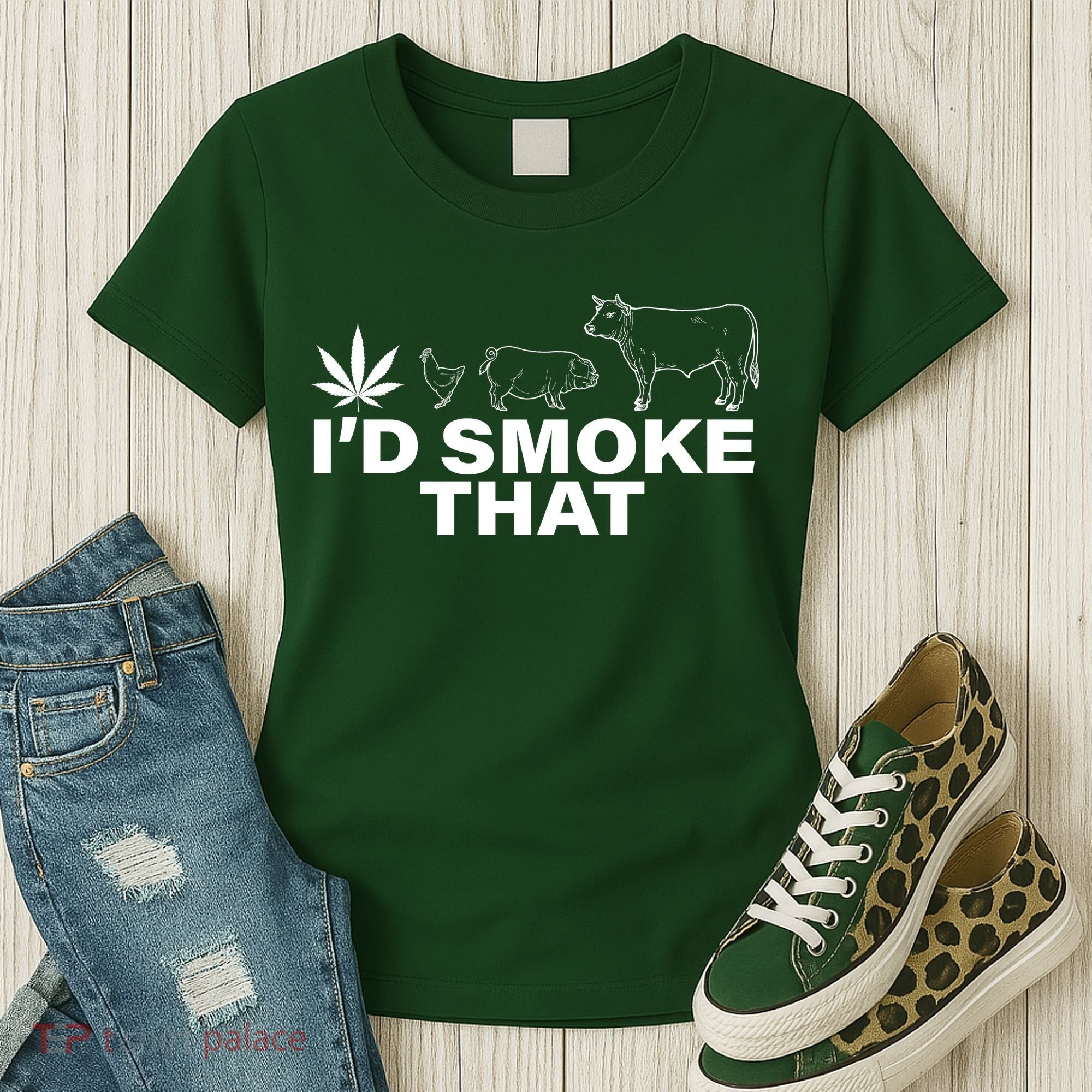 I'd Smoke That Pot Head Marijuana Women's T-Shirt