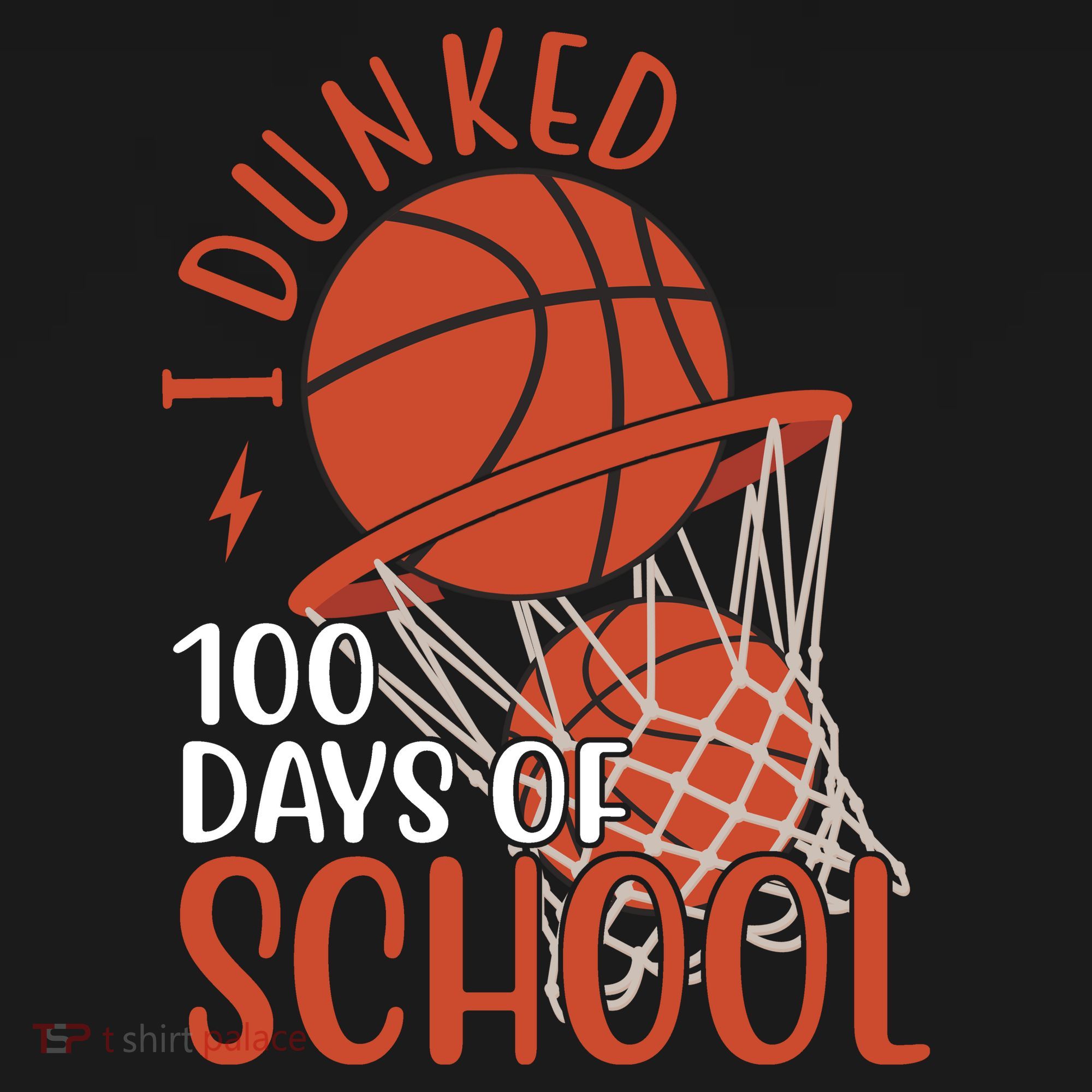 I Dunked 100 Days Of School Basketball Backpack