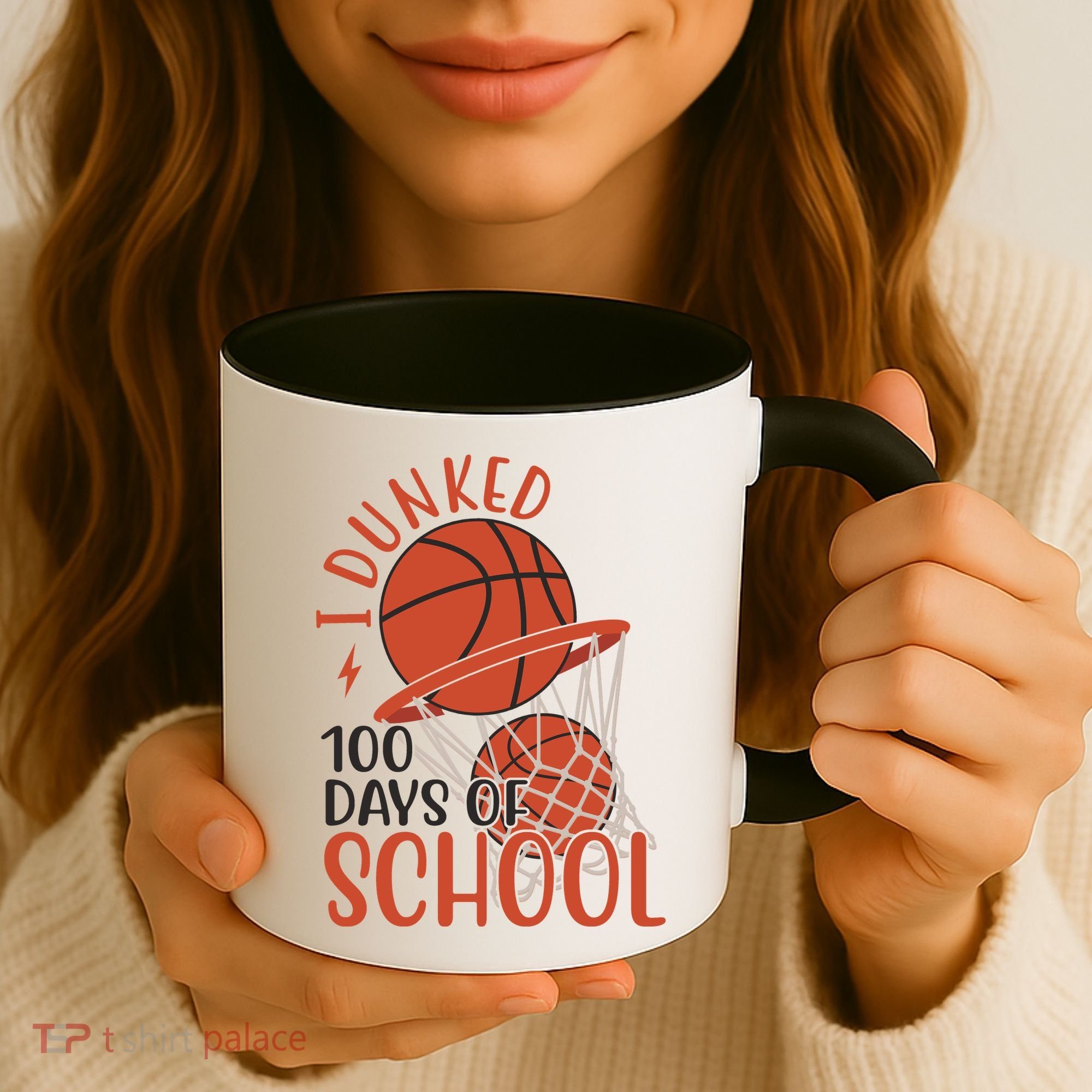 I Dunked 100 Days Of School Basketball Coffee Mug