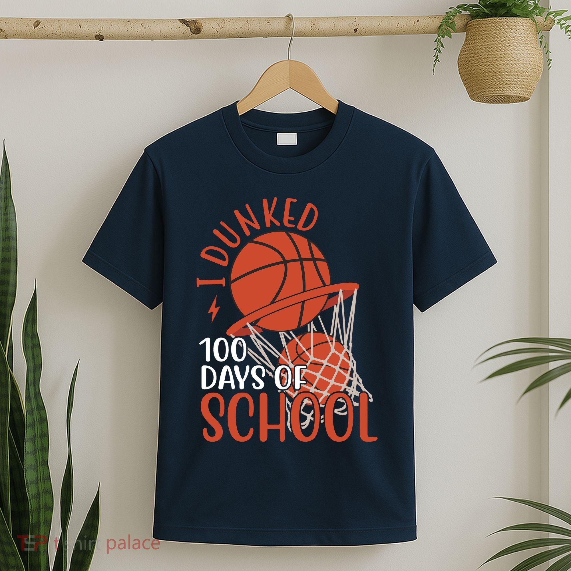 I Dunked 100 Days Of School Basketball T-Shirt