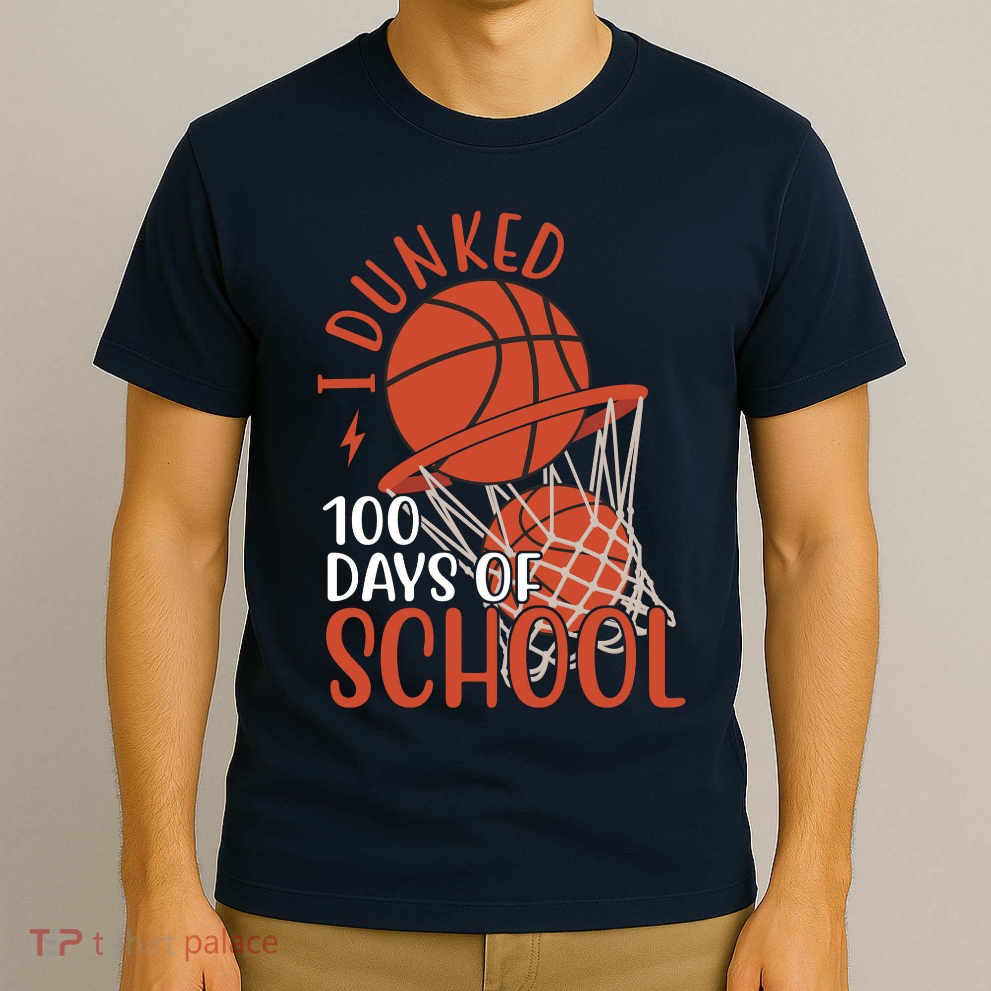 I Dunked 100 Days Of School Basketball T-Shirt