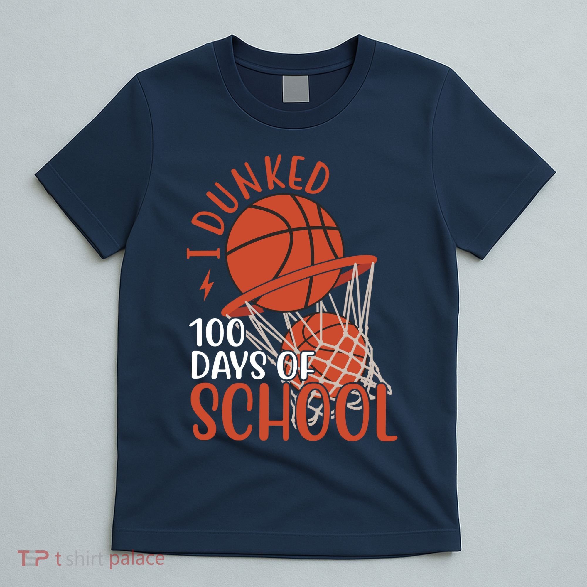 I Dunked 100 Days Of School Basketball T-Shirt
