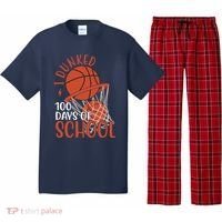 I Dunked 100 Days Of School Basketball Pajama Set thumb 0