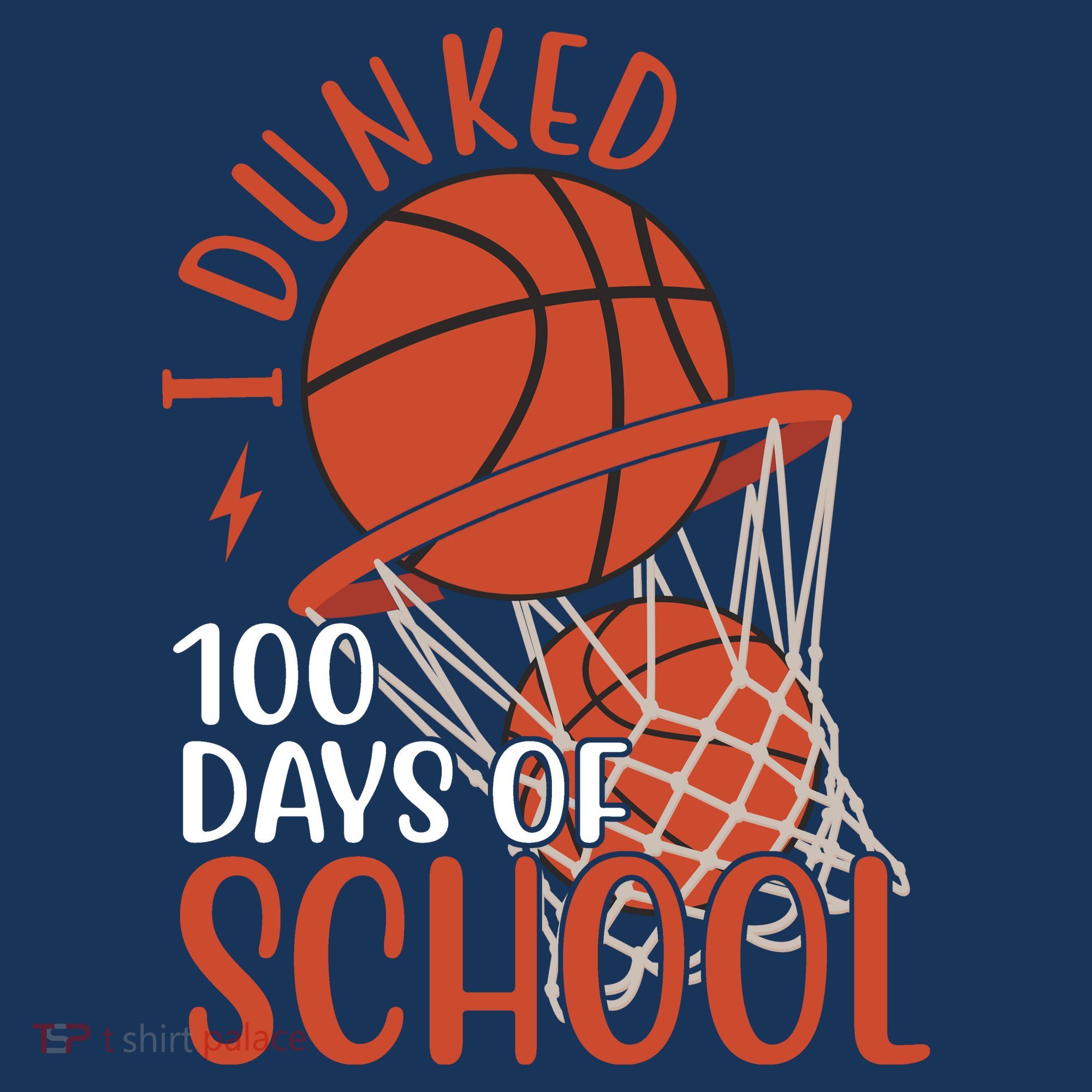 I Dunked 100 Days Of School Basketball Women's Hoodie