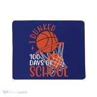 I Dunked 100 Days Of School Basketball Mousepad thumb 0
