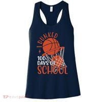 I Dunked 100 Days Of School Basketball Women's Tank Top thumb 0
