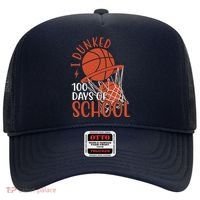 I Dunked 100 Days Of School Basketball Hat thumb 0