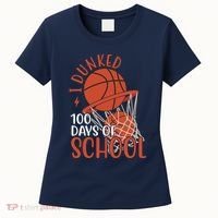 I Dunked 100 Days Of School Basketball Women's T-Shirt thumb 0