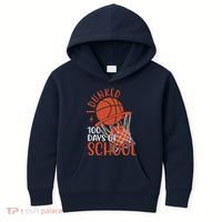 I Dunked 100 Days Of School Basketball Kids Hoodie thumb 0