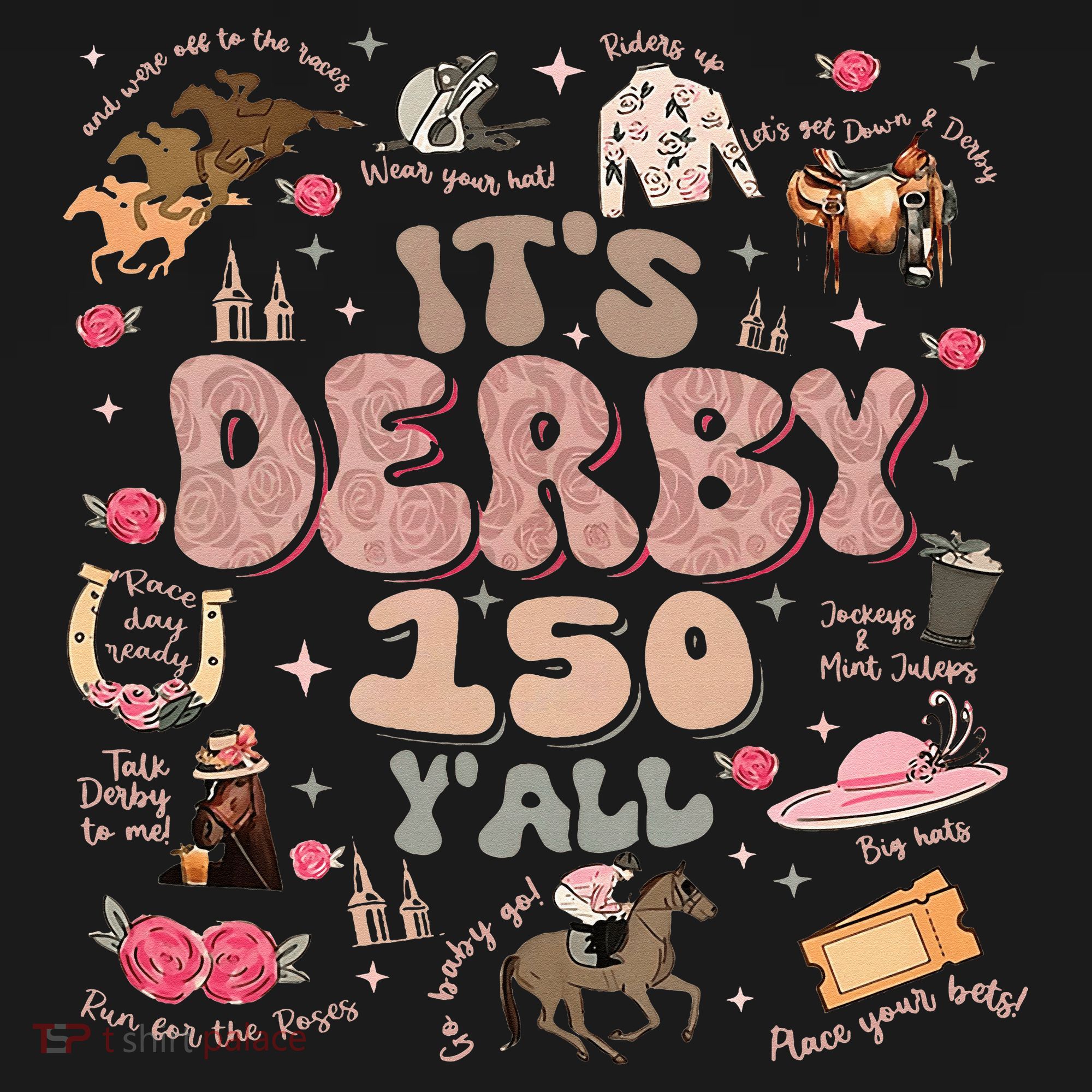 ItS Derby 150 Yall 150th Horse Racing Ky Derby Day Baby Bodysuit