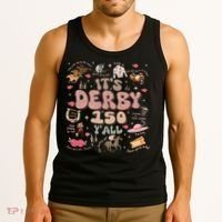ItS Derby 150 Yall 150th Horse Racing Ky Derby Day Tank Top thumb 3