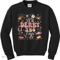 ItS Derby 150 Yall 150th Horse Racing Ky Derby Day Kids Sweatshirt thumb 0