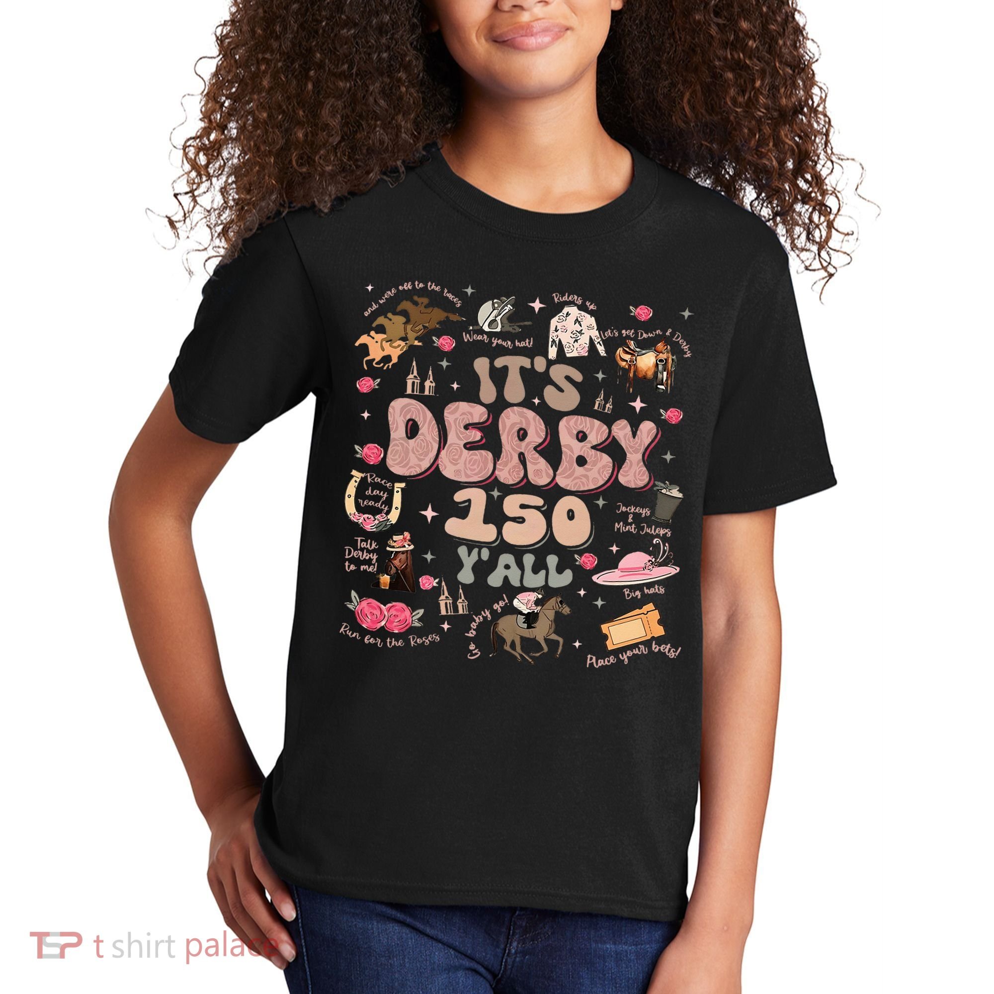 ItS Derby 150 Yall 150th Horse Racing Ky Derby Day Kids T-Shirt