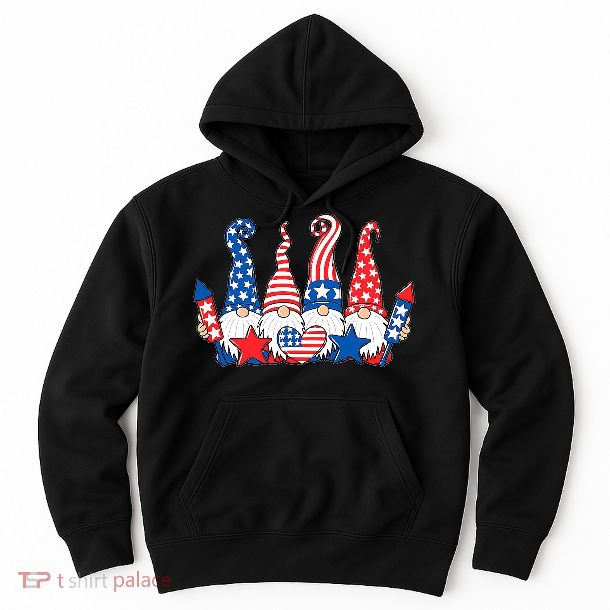 Independence Day 4th Of July Cute Gnomes Hoodie