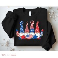 Independence Day 4th Of July Cute Gnomes Sweatshirt thumb 2