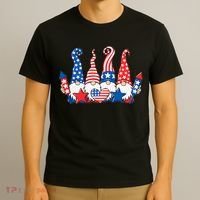 Independence Day 4th Of July Cute Gnomes T-Shirt thumb 3