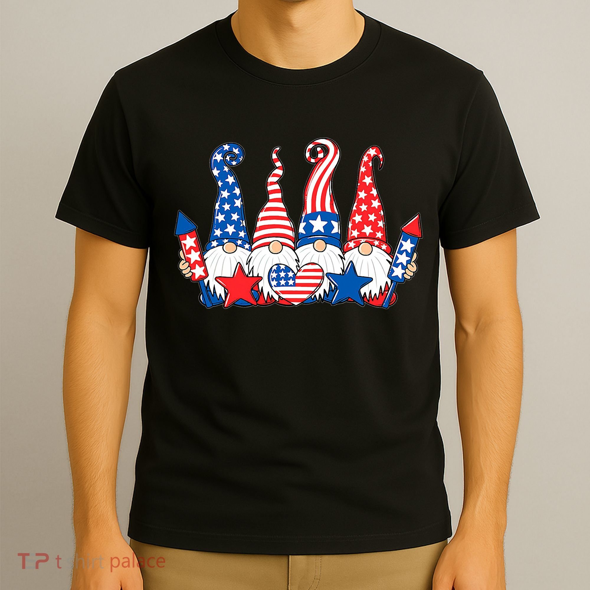 Independence Day 4th Of July Cute Gnomes T-Shirt