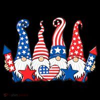 Independence Day 4th Of July Cute Gnomes T-Shirt thumb 7