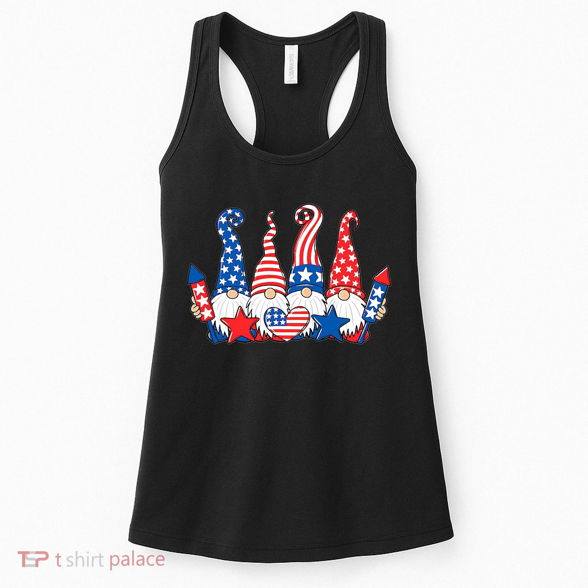 Independence Day 4th Of July Cute Gnomes Women's Tank Top