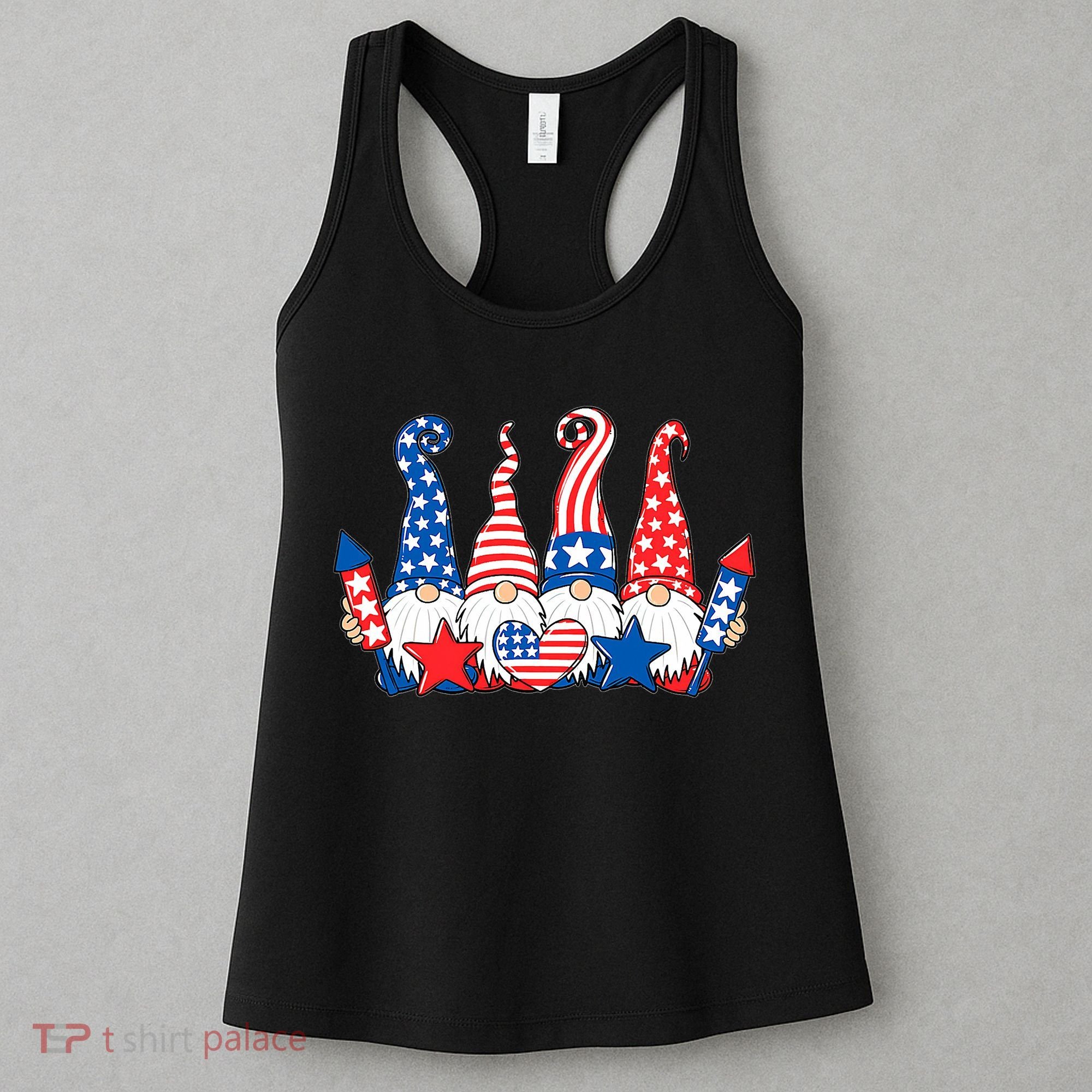 Independence Day 4th Of July Cute Gnomes Women's Tank Top