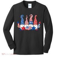 Independence Day 4th Of July Cute Gnomes Kids Long Sleeve Shirt thumb 0