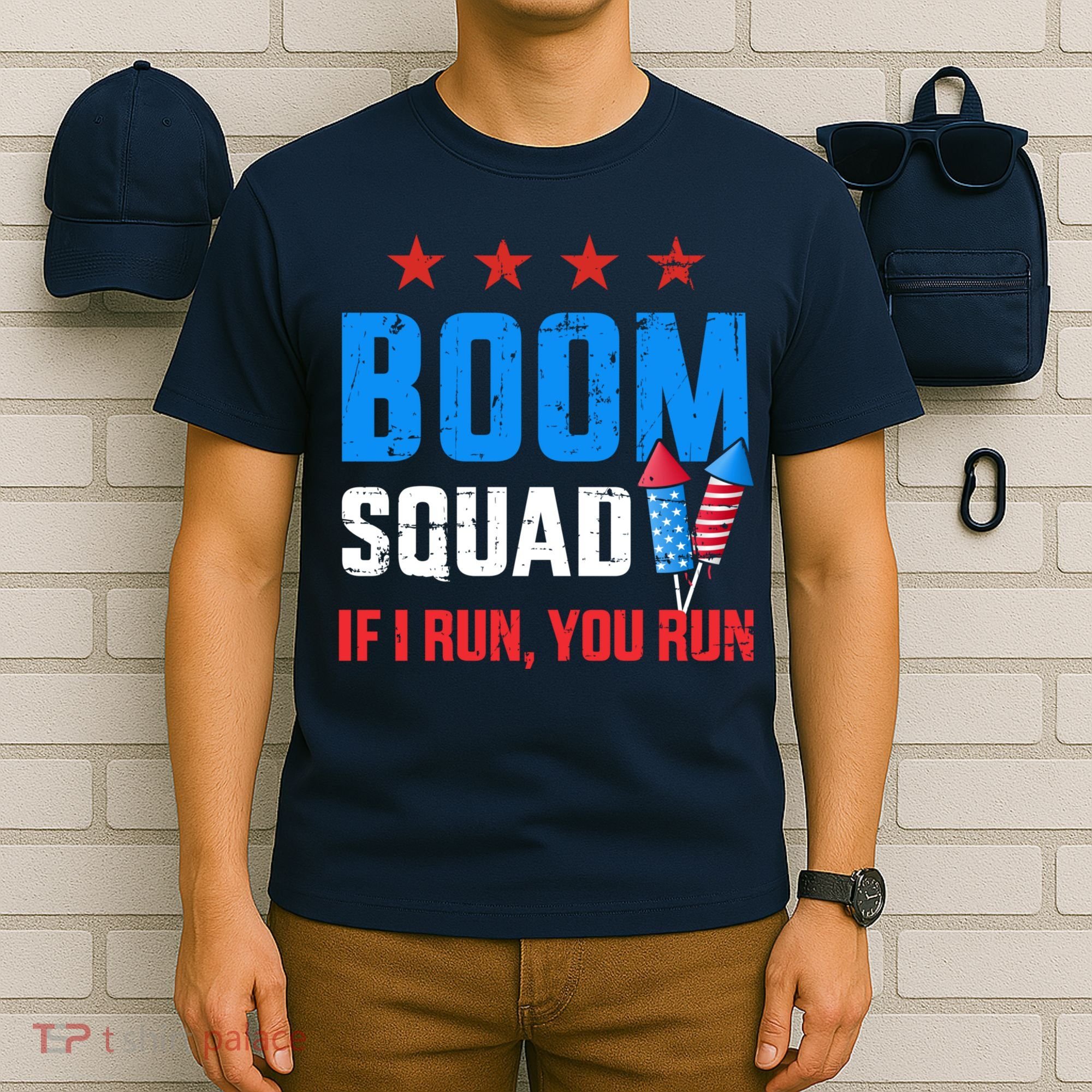 Independence Day 4th Of July Boom Squad If I Run You Run T-Shirt